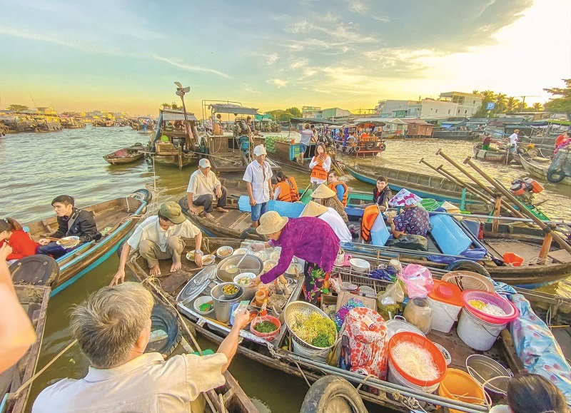 chợ đã từng trở thành nơi thu mua lúa gạo lớn nhất tại miền Tây của người Hoa Kiều