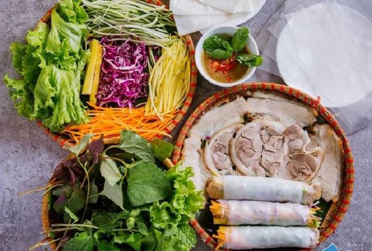 banh trang cuon thit heo