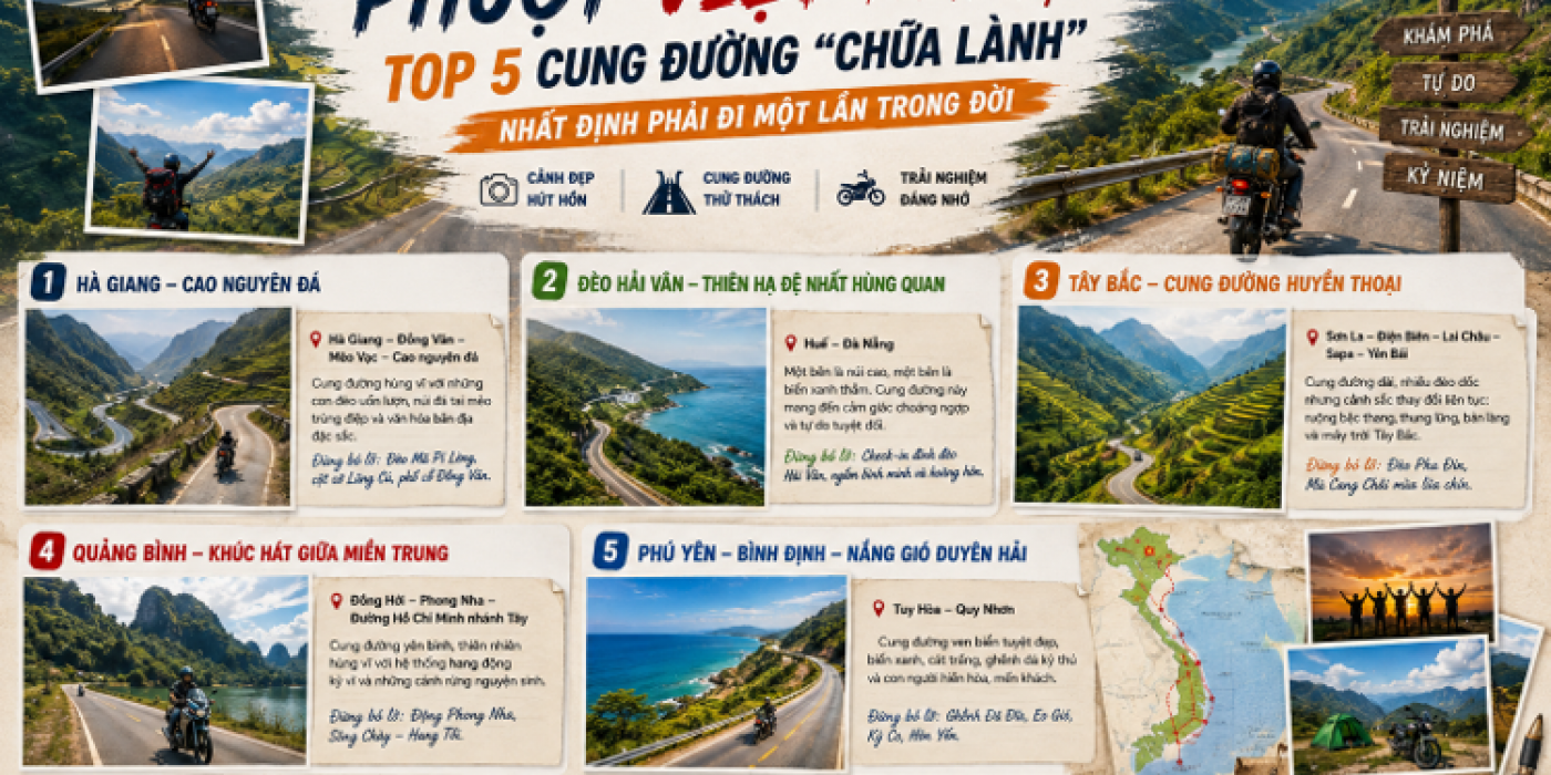 Phượt Việt Nam – Top 5 cung đường 